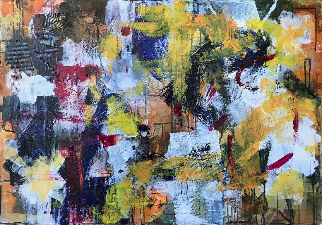 Seeking Balance is an abstract painting by L. Gazo-McKim